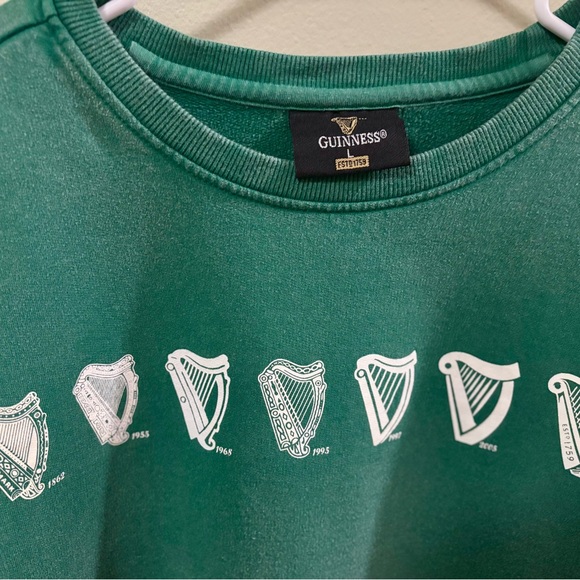 Celebrate St. Patrick’s Day! Guinness Sweatshirt with “Evolution of the Harp”. - Picture 2 of 10